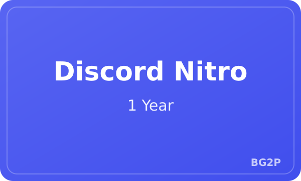 Discord Nitro 1 Year